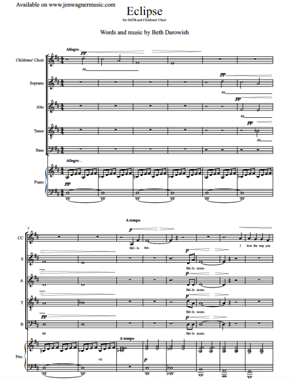 Eclipse SATB - Beth Darowish - Digital Download - Image 3